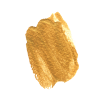 trazo de pincel de acuarela de oro png