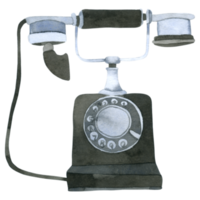 oude telefoon aquarel png