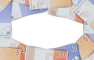 Money Frame in White Background vector