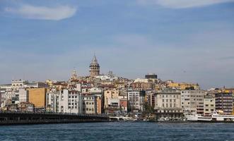 Karakoy and Galata Tower in Istanbul City photo