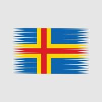 Aland Islands Flag Vector. National Flag vector