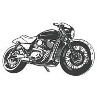 Custom Bobber Motorcycle vector