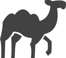 animal silhouette isolated on transparent background png