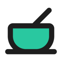 Cooking flat color outline icon png