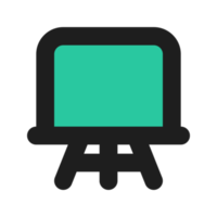 Frame flat color outline icon png