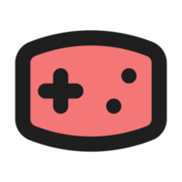 Joystick flat color outline icon png