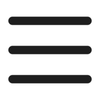 ícone de contorno de cor plana do menu png