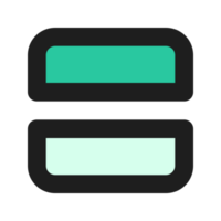 Split flat color outline icon png