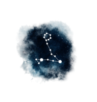sterrenbeeld met aquarel png