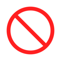 Verbot Symbol. Warnung ist verboten von eintreten. Kreis rot Warnung Symbol. nicht erlaubt unterzeichnen. Illustration von der Verkehr Zeichen im eben Stil. transparent Hintergrund. png Illustration