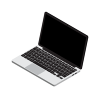 isometrisch Laptop. Vektor 3d isometrisch Laptop Computer. transparent Hintergrund. Illustration png