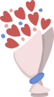 illustration de l'amour et de la saint-valentin sur fond transparent png