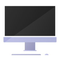 computer o pc desktop, computer del desktop con tastiera e topo. png