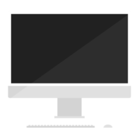 Computer or PC desktop, computer desktop with keyboard and mouse. png