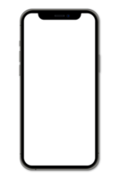 realistisch Modelle Smartphone mit transparent Bildschirme. Smartphone Attrappe, Lehrmodell, Simulation Sammlung. Gerät Vorderseite Sicht. 3d Handy, Mobiltelefon Telefon mit Schatten. transparent Hintergrund. Illustration png