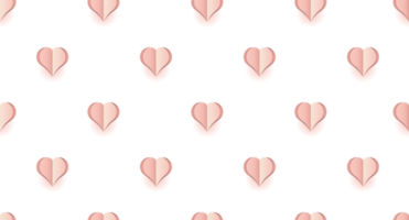 sömlös mönster med rosa hjärtan. hjärtan tapet. söt rosa hjärtan sömlös textur mönster. söt sömlös mönster. transparent bakgrund. illustration png