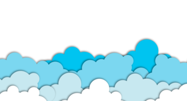 wit wolken. vector papier wolken. wit wolk Aan blauw lucht papier besnoeiing ontwerp. papier besnoeiing stijl. plaats voor tekst. transparant achtergrond. illustratie png