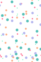 Colorful dots seamless pattern. Seamless pattern with dots. Colorful background. Transparent background. Illustration png