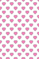 Pattern seamless heart abstract background. Repeated hearts. Cute seamless pattern. Endless romantic print. Transparent background. Illustration png