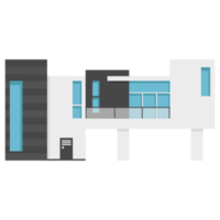 A modern house or home. Modern building and architecture. png