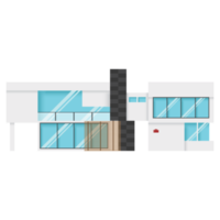 A modern house or home. Modern building and architecture. png