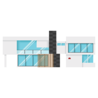 une moderne maison ou maison. moderne bâtiment et architecture. png