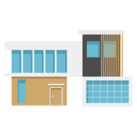 A modern house or home. Modern building and architecture. png