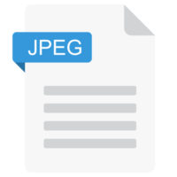 JPEG Datei Symbol. JPEG dokumentieren Art png