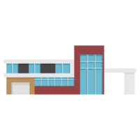 une moderne maison ou maison. moderne bâtiment et architecture. png