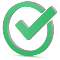 groen Kruis aan checkbox png