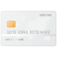 Credit card realistic mockup png