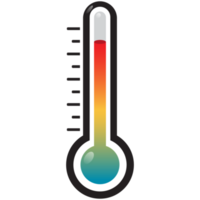 termometer ikon färgrik png