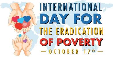 International Day For The Eradication Of Poverty vector