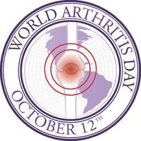 World Arthritis Day Poster Design vector