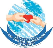 International Day For The Eradication Of Poverty vector