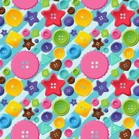 Colourful buttons seamless pattern vector
