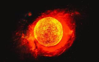 Hot star. Space photo