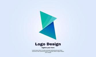 unique initial logo s colorful minimalist design isolated on vector