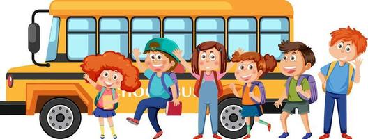Cartoon School Bus Vector Art, Icons, and Graphics for Free Download
