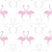 flamingo bird seamless pattern 2 vector