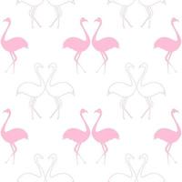 flamingo bird seamless pattern 2 vector