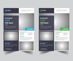 Real estate flyer for business and advertising flyer design template vector