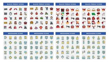 200 Color Icon Set. Related to business, human resources, Medical. web icon set. Color icons collection. vector illustration.