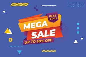 Sale offer discount banner template promotion. Big sale special offer. end of season special offer banner. vector illustration.