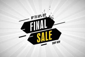 Sale offer discount banner template promotion. Big sale special offer. end of season special offer banner. vector illustration.