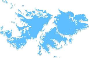 Malvinas islas islas Malvinas vector mapa.mano dibujado minimalismo estilo.