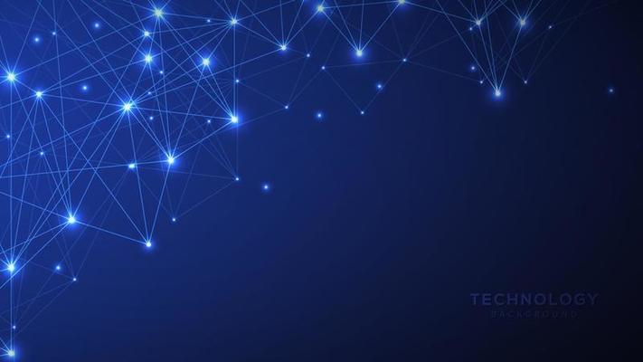 Abstract Digital Technology Background with Network Connection Lines