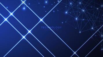 Abstract Digital Technology Background with Network Connection Lines vector