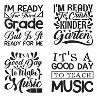 Back To School T-shirt Design Bundle vector