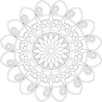 Mandala coloring pages vector